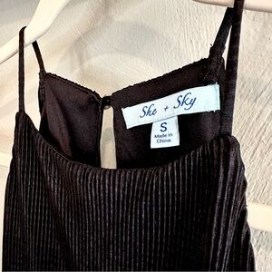 Women’s black mini dress